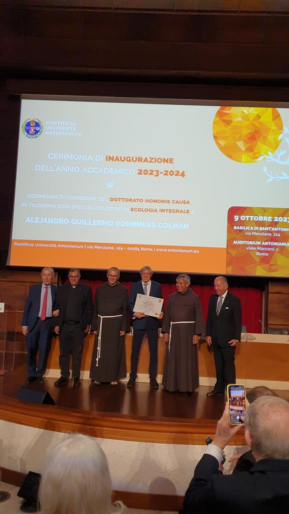 Alejandro Guillermo Roemmers mottar Honoris Causa-doktorgraden i Roma: En ambassadør for det universelle brorskapet